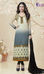 Cream & Grey Georgette Suit